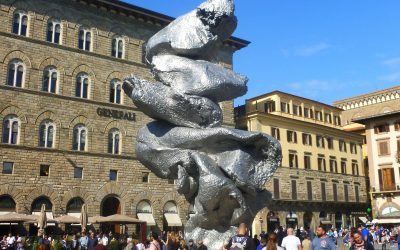 Big Clay#4 van Urs Fischer op de Piazza della Signoria